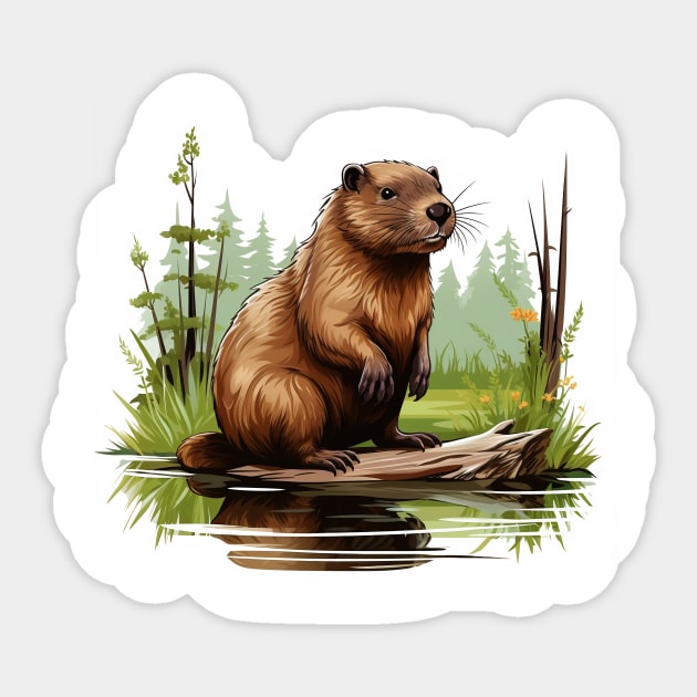 I Love Beaver Sticker by zooleisurelife